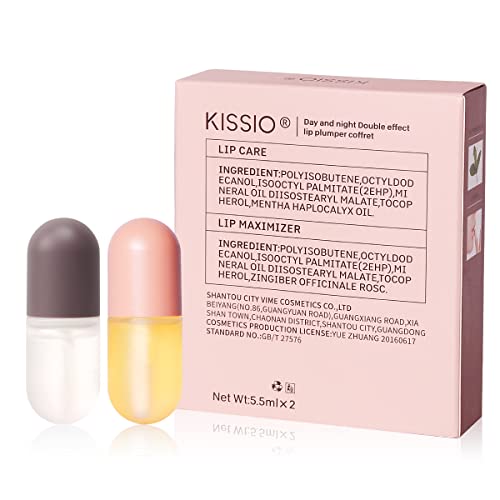 KISSIO Lip Plumper Set,Natural Lip Plumper,Lip Care, Lip Plumper Gloss,Lip Mo...