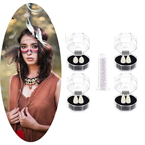 Crystal Box Halloween Party Props Tip Little Tiger Tooth Cosplay Makeup Vampi...