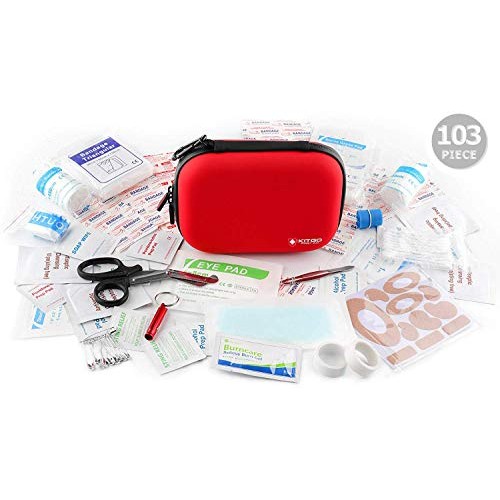 All Purpose First Aid with Essential 101 Pcs First Aid Supplies Small Waterpr...