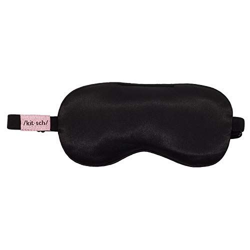 Kitsch Lavender Weighted Satin Eye Mask for Sleeping, Softer Than Silk Sleep ...