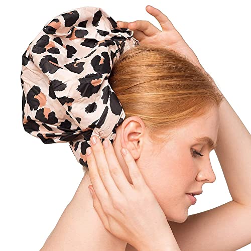 Kitsch Luxury Shower Cap for Women - Waterproof, Fashionable, Reusable Shower...