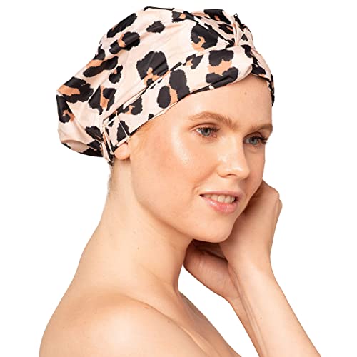 Kitsch Luxury Shower Cap for Women - Waterproof, Fashionable, Reusable Shower...