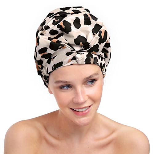 Kitsch Luxury Shower Cap for Women - Waterproof, Fashionable, Reusable Shower...