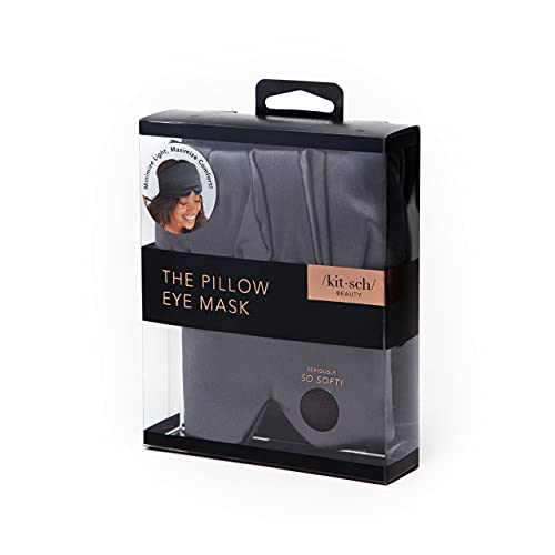 Kitsch Pillow Eye Mask for Sleeping, Softer Than Silk Sleep Mask, Padded Slee...