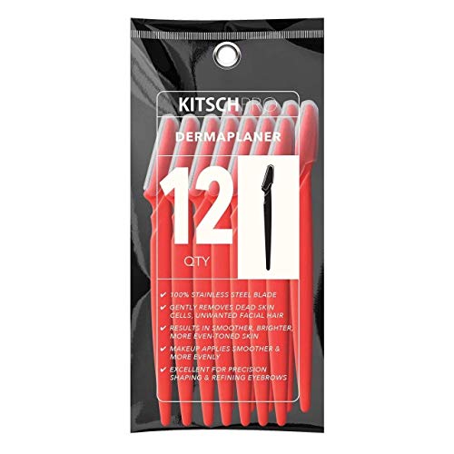 Kitsch Pro Dermaplaning Tool Set - Facial Hair Removal for Women, Face Razors...