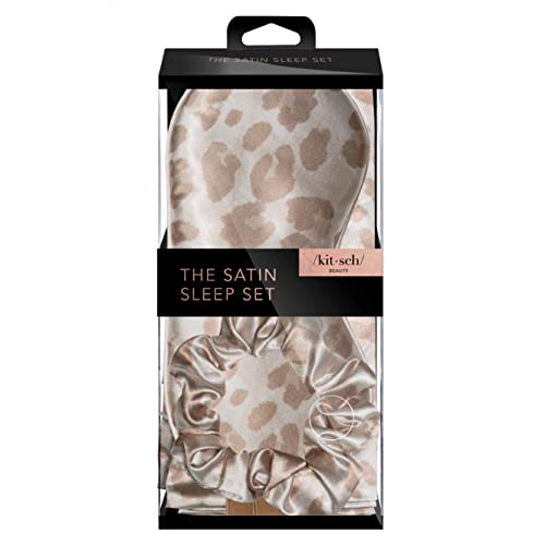 Kitsch Satin Sleep Set, Softer Than Silk pillowcase and eyemask set - Include...
