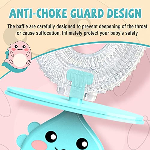 Kiuimi Kids U Shaped Toothbrush, Silicone Brush Head for Gum Care, U-Type 360...