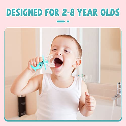 Kiuimi Kids U Shaped Toothbrush, Silicone Brush Head for Gum Care, U-Type 360...