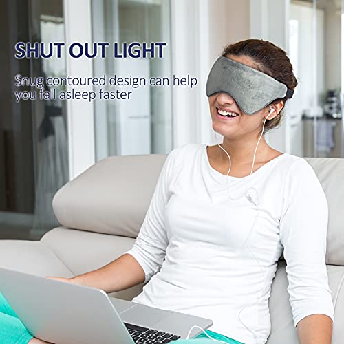 Weighted Eye Mask Kivik Sleep Mask for Men Women Adjustable Strap,Cooling Hea...