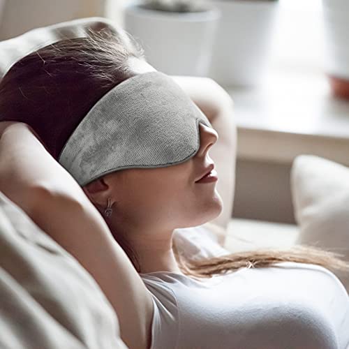 Weighted Eye Mask Kivik Sleep Mask for Men Women Adjustable Strap,Cooling Hea...