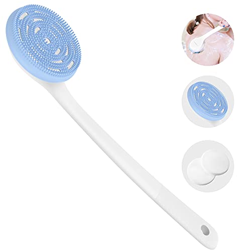 Back Scrubber for Shower, KIWIHOME Back Washer Body Brush, Silicone Body Scru...