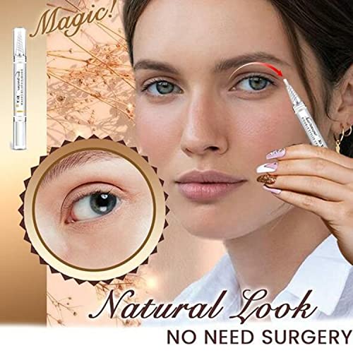 KKNC 3-Second Crease Double Eyelid Pen, Double Eyelid Glue, Long Lasting Natu...