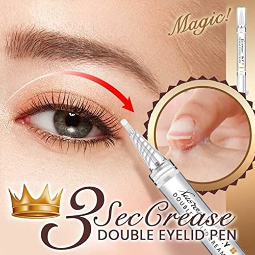 KKNC 3-Second Crease Double Eyelid Pen, Double Eyelid Glue, Long Lasting Natu...