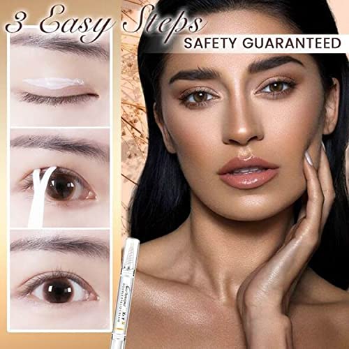 KKNC 3-Second Crease Double Eyelid Pen, Double Eyelid Glue, Long Lasting Natu...