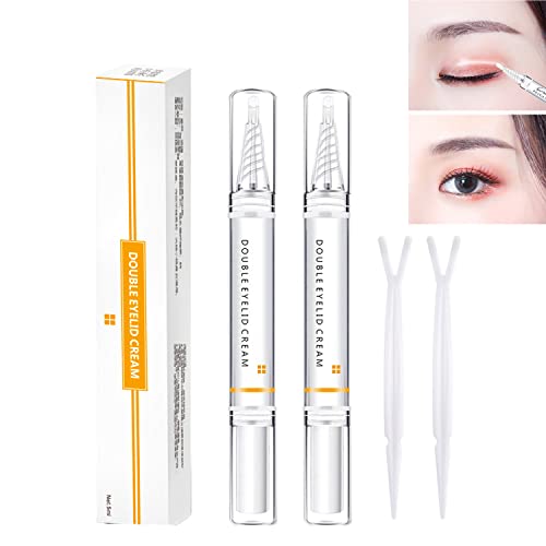 KKNC 3-Second Crease Double Eyelid Pen, Double Eyelid Glue, Long Lasting Natu...