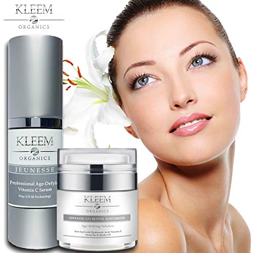 Anti Aging Skin Care Kits - Women Beauty Gifts: Vitamin C Serum with Hyaluron...