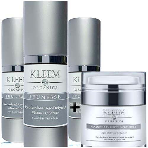 Anti Aging Skin Care Kits - Women Beauty Gifts: Vitamin C Serum with Hyaluron...