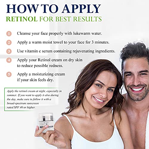 Anti Aging Skin Care Retinol Treatment Kit: Retinol 3 Pack that Provides Dail...