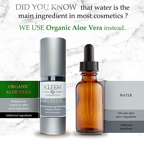 Kleem Organics Vitamin C Serum for Face with Hyaluronic Acid & Vitamin E | Na...