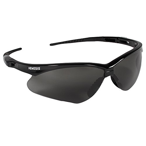 KleenGuard™ V30 Nemesis Safety Glasses (22475), Smoke Anti-Fog Lens with Blac...