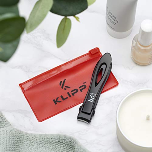 KLIPP Nail Clippers for Thick Nails – 15 mm Wide Jaw Fingernail and Toenail C...