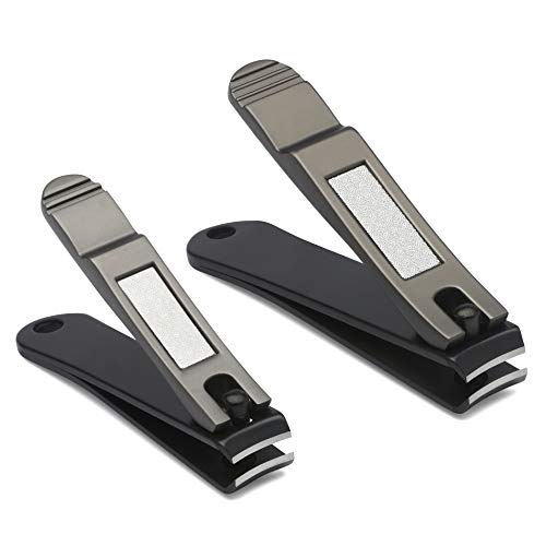 Nail Clippers Set for Men and Women, KLIPP Arched Zinc Alloy Nail Trimmers wi...