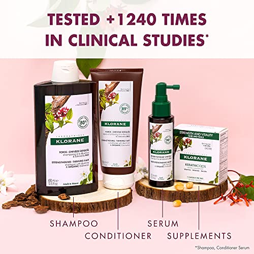 Klorane KERATINcaps Dietary Supplements with Biotin, Quinine, B Vitamins, for...