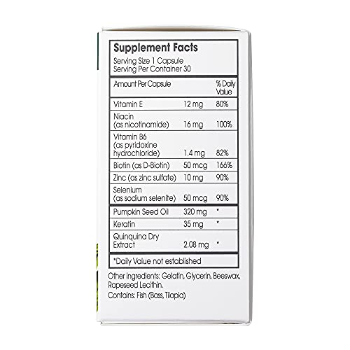 Klorane KERATINcaps Dietary Supplements with Biotin, Quinine, B Vitamins, for...