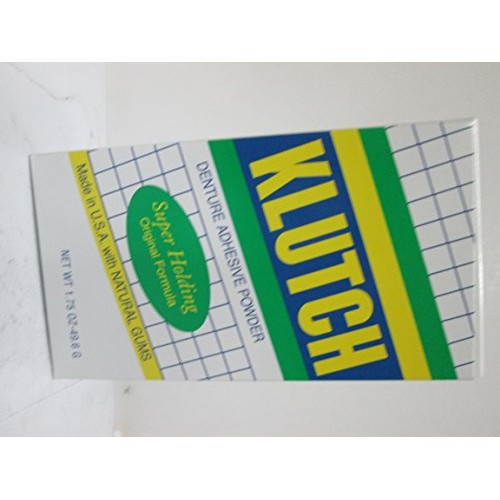 Klutch Denture Adhesive Powder Super Hold 1.75 oz (Pack of 3)