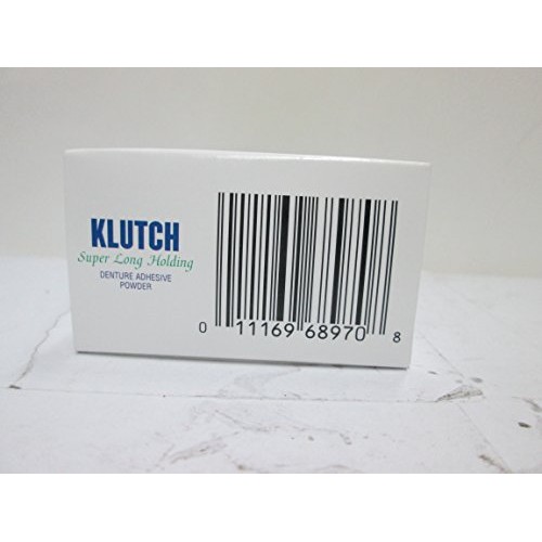 Klutch Denture Adhesive Powder Super Hold 1.75 oz (Pack of 3)