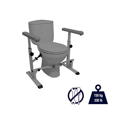 KMINA - Toilet Frames for the Elderly, Toilet Frame with Handles, Toilet Safe...