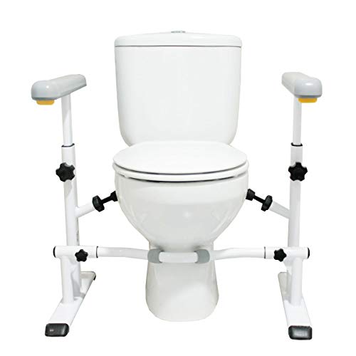 KMINA - Toilet Frames for the Elderly, Toilet Frame with Handles, Toilet Safe...