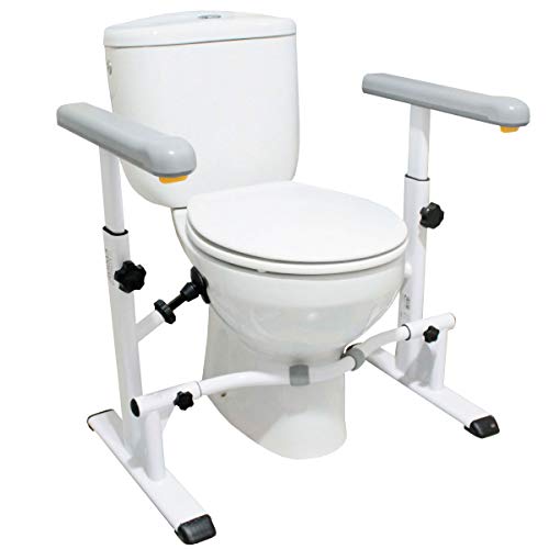 KMINA - Toilet Frames for the Elderly, Toilet Frame with Handles, Toilet Safe...