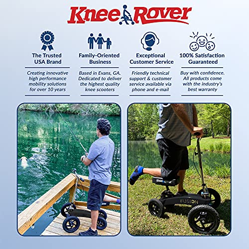 KneeRover All Terrain Fusion Knee Scooter Patent Pending Crutch Alternative w...