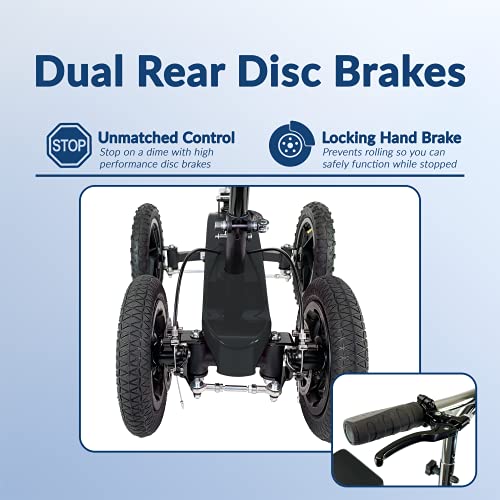 KneeRover All Terrain Fusion Knee Scooter Patent Pending Crutch Alternative w...