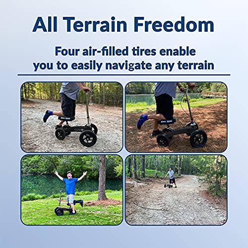 KneeRover All Terrain Fusion Knee Scooter Patent Pending Crutch Alternative w...