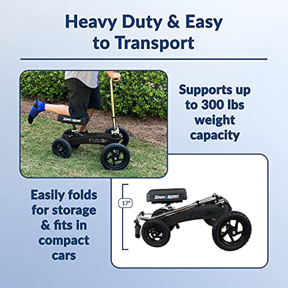 KneeRover All Terrain Fusion Knee Scooter Patent Pending Crutch ...