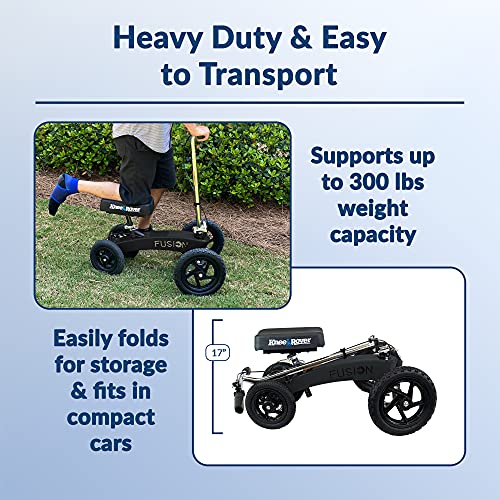 KneeRover All Terrain Fusion Knee Scooter Patent Pending Crutch Alternative w...