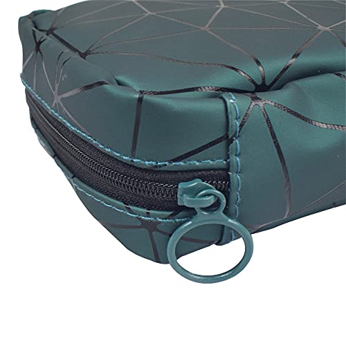 KNISUM 3 Piece PU Diamond Cosmetic Bag Sanitary Napkin Storage Bag Portable c...