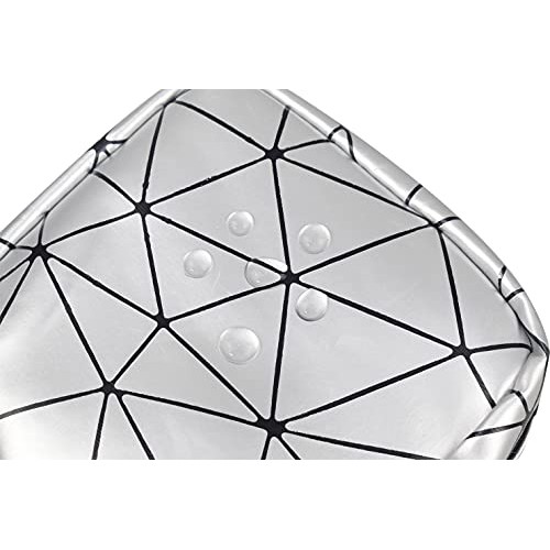 KNISUM 3 Piece PU Diamond Cosmetic Bag Sanitary Napkin Storage Bag Portable c...