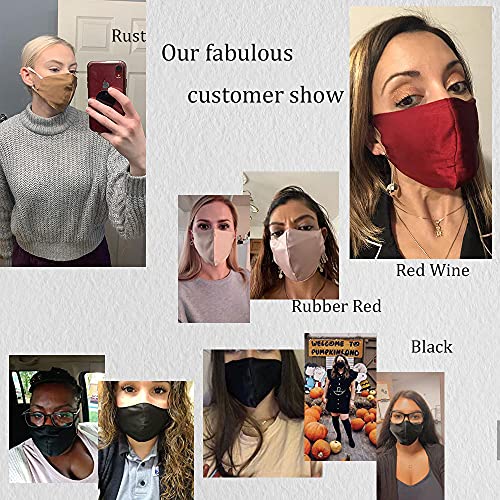 100% Mulberry Silk Face Masks Fashion Mask 19 Momme Silk Mask for Sensitive W...