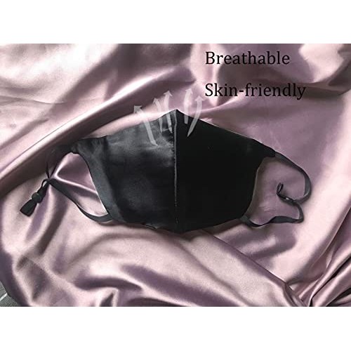 100% Mulberry Silk Face Masks Fashion Mask 19 Momme Silk Mask for Sensitive W...