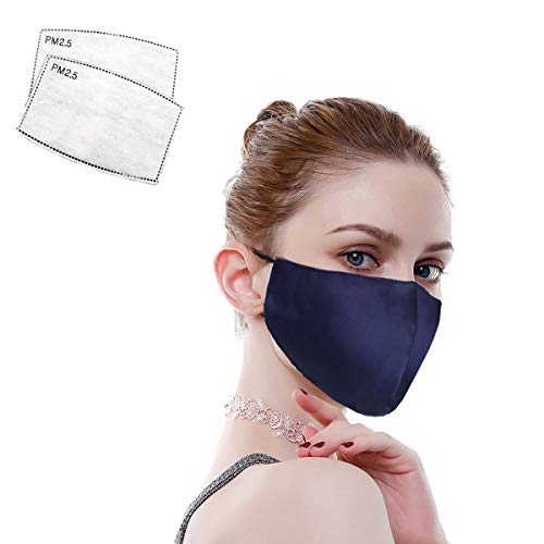 100% Mulberry Silk Face Masks Fashion Mask 19 Momme Silk Mask for Sensitive W...