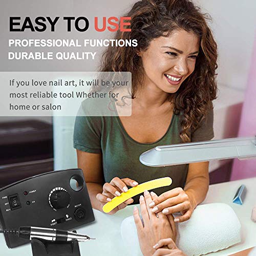 Professional Nail Drill Machine 30,000RPM, Perfect Electric Acrylic Nail File...