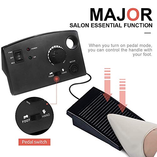 Professional Nail Drill Machine 30,000RPM, Perfect Electric Acrylic Nail File...
