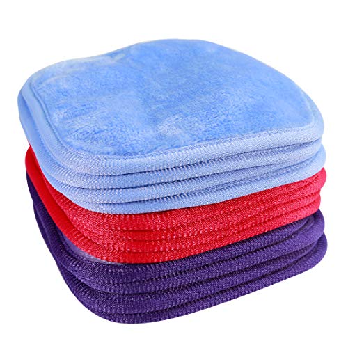 KODAMO | Reusable Makeup Remover Cloth 6 x 6 in 12 Pack - Microfiber Washable...