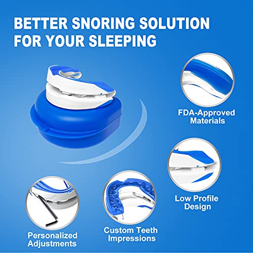 Anti Snoring Devices Adjustable Snore Guard, Snoring Custom Stopper Prevent B...