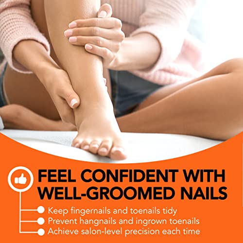 KOHM Nail Clippers for Thick Nails - Heavy Duty, Wide Mouth Professional Fing...