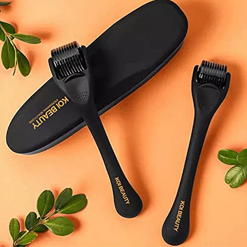 Koi Beauty Derma Roller 540 Titanium (Non-Slip Advanced Matte Black) Hair Bea...