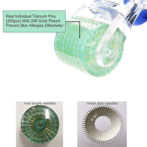 Koi Beauty Professional Microneedling Derma Roller for Face Body Beard Hair G...